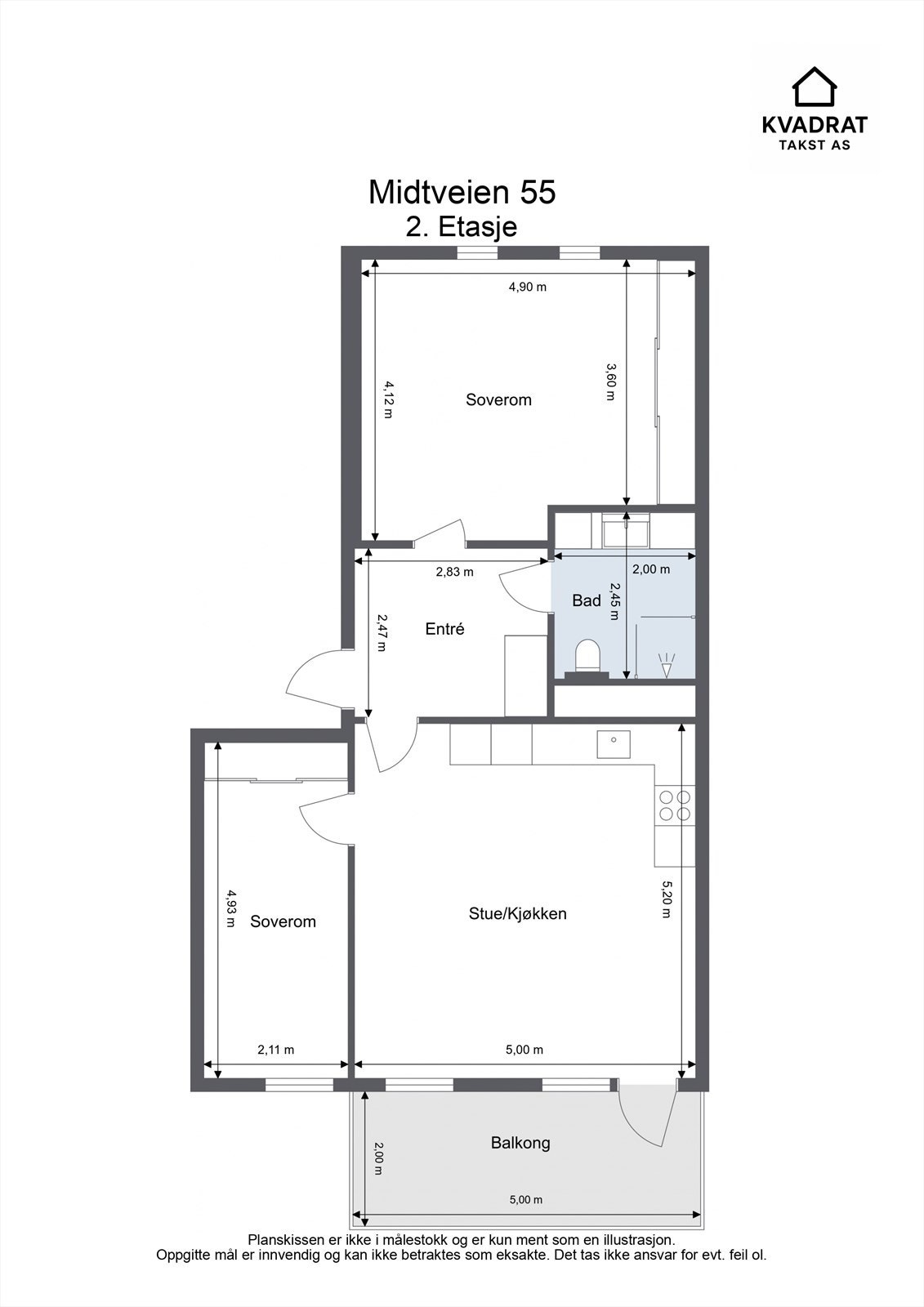 Plantegning (avvik kan forekomme) Galleribilde