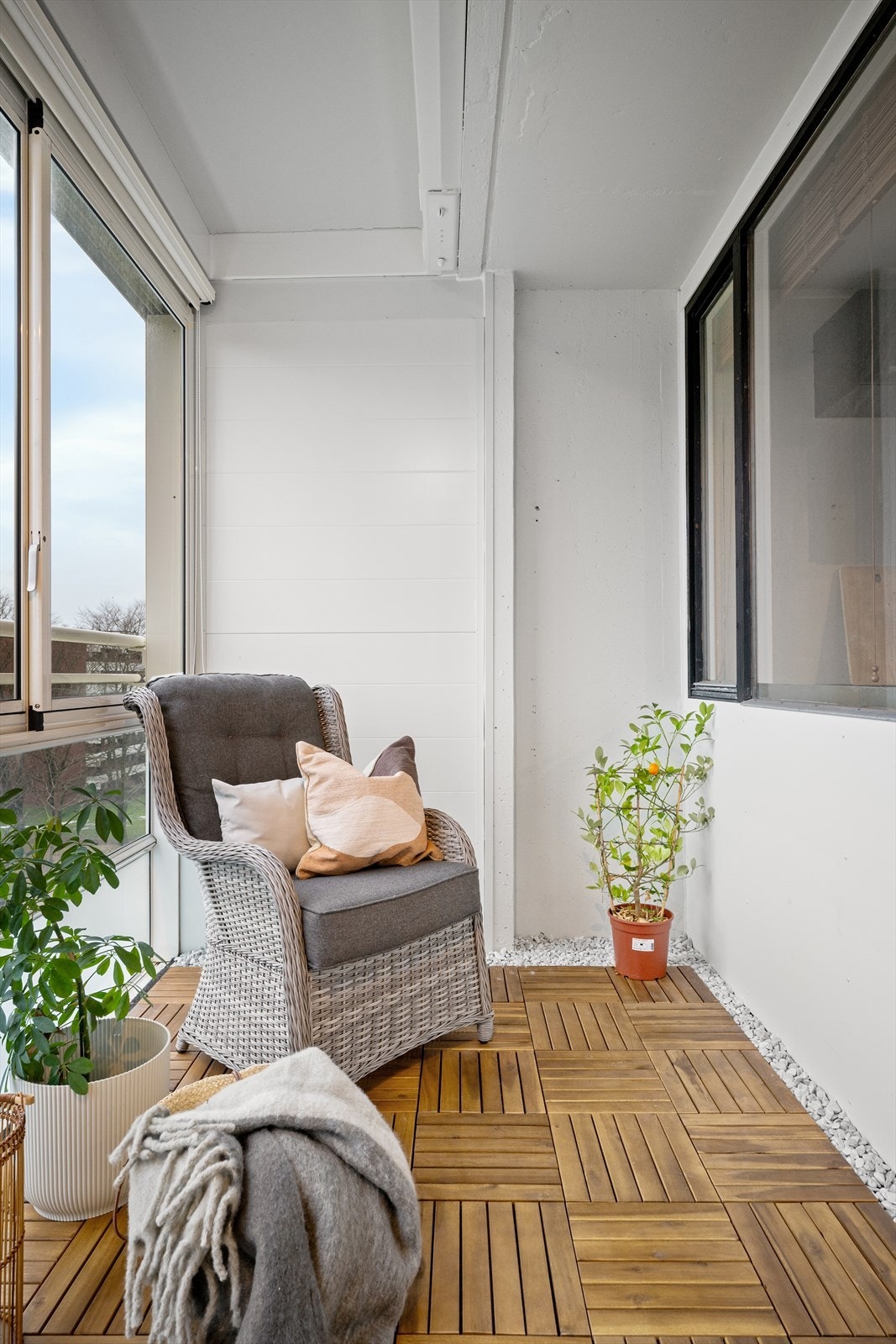 Gode solforhold på balkongen Galleribilde