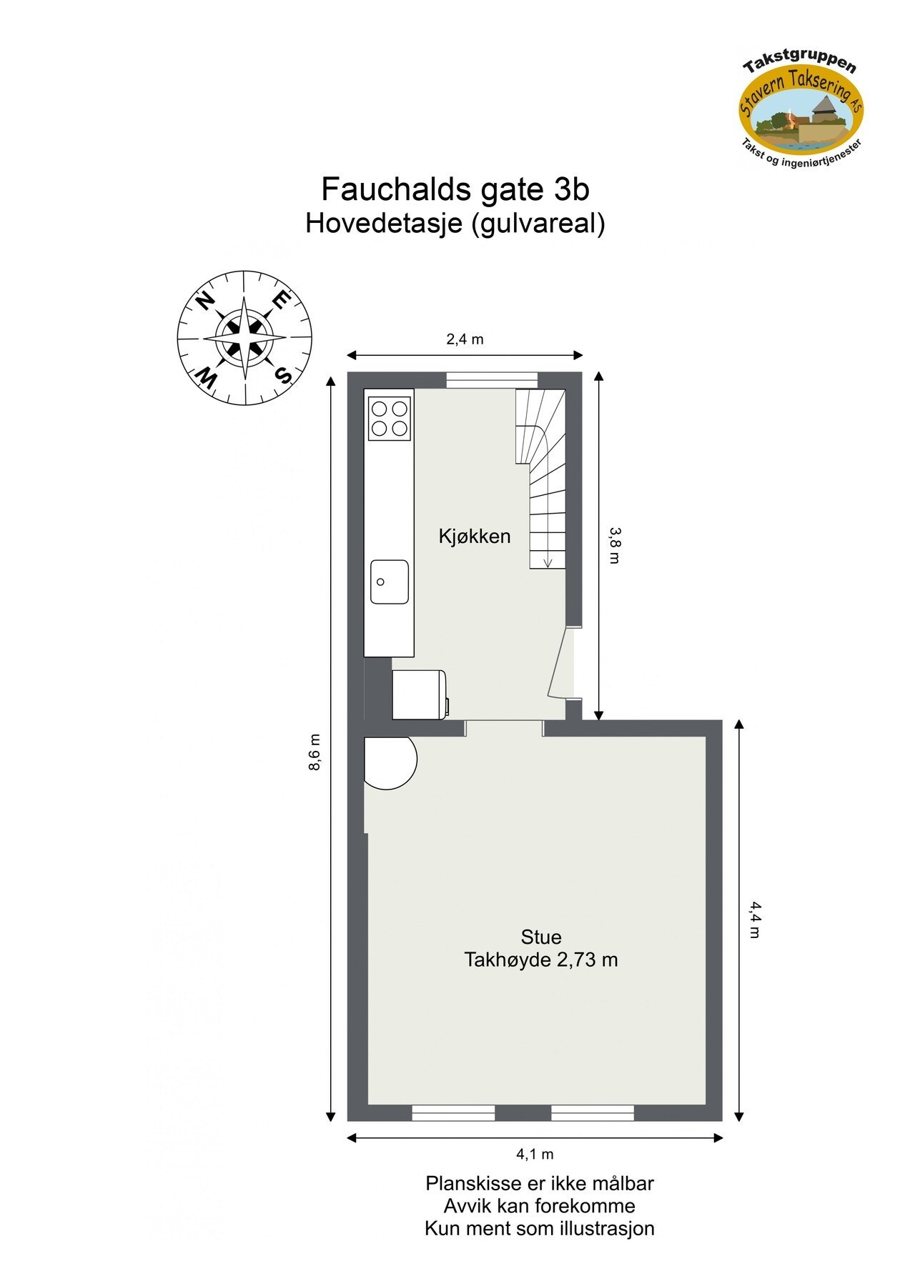 Plantegning 3. etasje Galleribilde