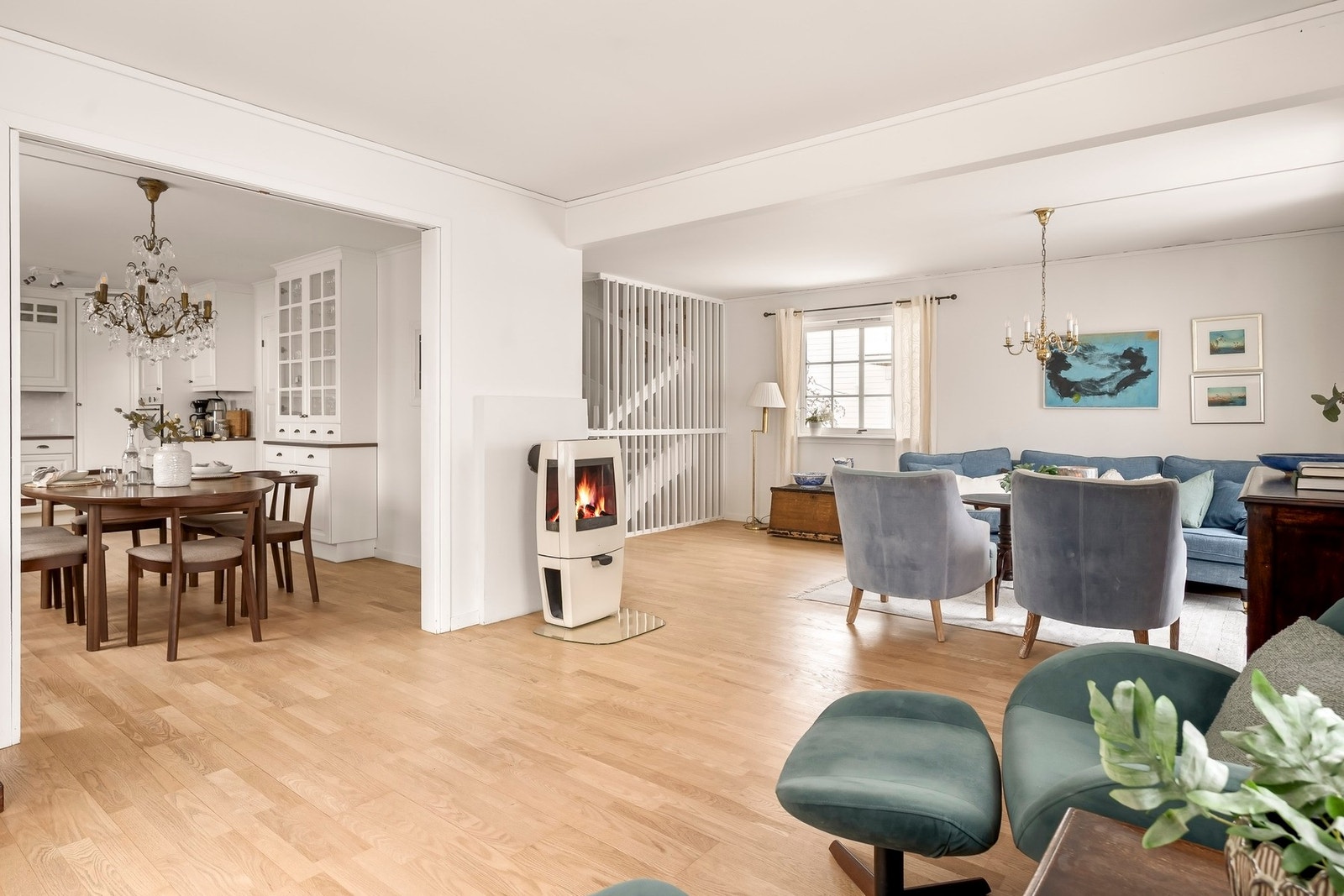 Boligens sosiale sone er innbydende. Galleribilde