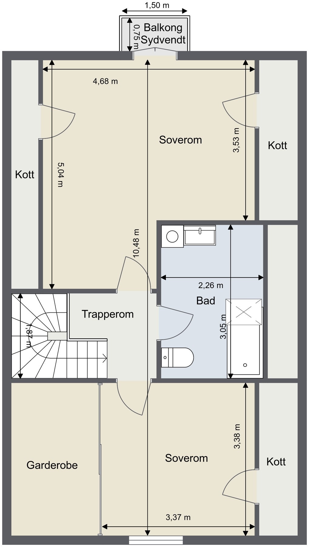 Plantegning 2. etg. Galleribilde