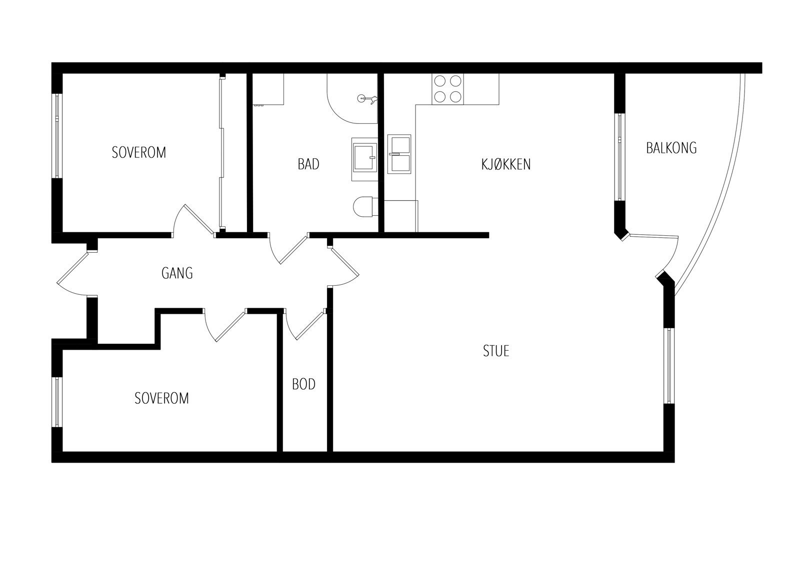 Plantegning. Galleribilde