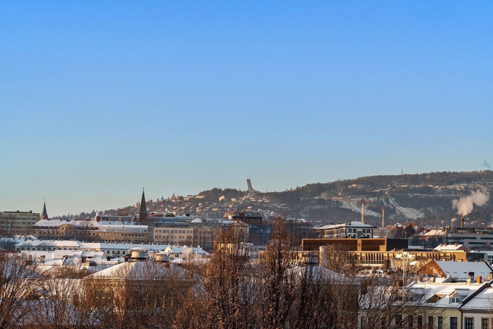 På takterrassen har du langstrakt utsikt til bl.a. Holmenkollen. Galleribilde