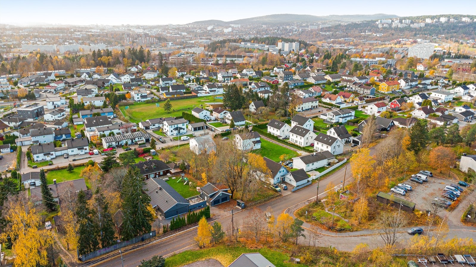 Området består hovedsakelig av villa- og småhusbebyggelse Galleribilde