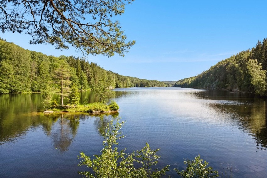 Fine turmuligheter sommer som vinter, her Lutvann ca 1,7 km fra boligen Galleribilde