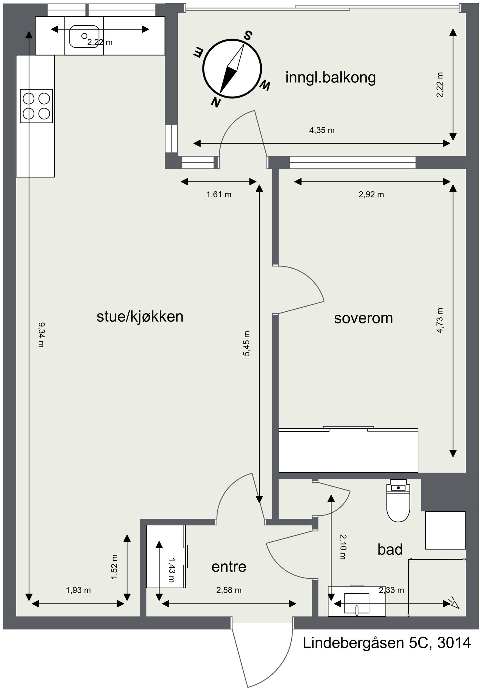 Plantegning Galleribilde