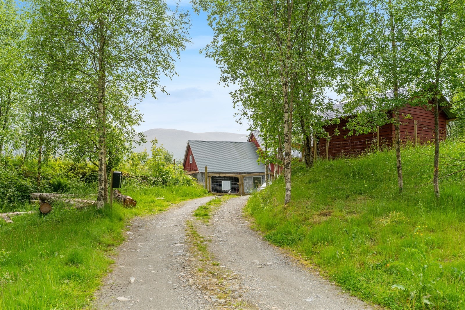 Småbruket ligg meget privat og godt til i Heggjabygda Galleribilde