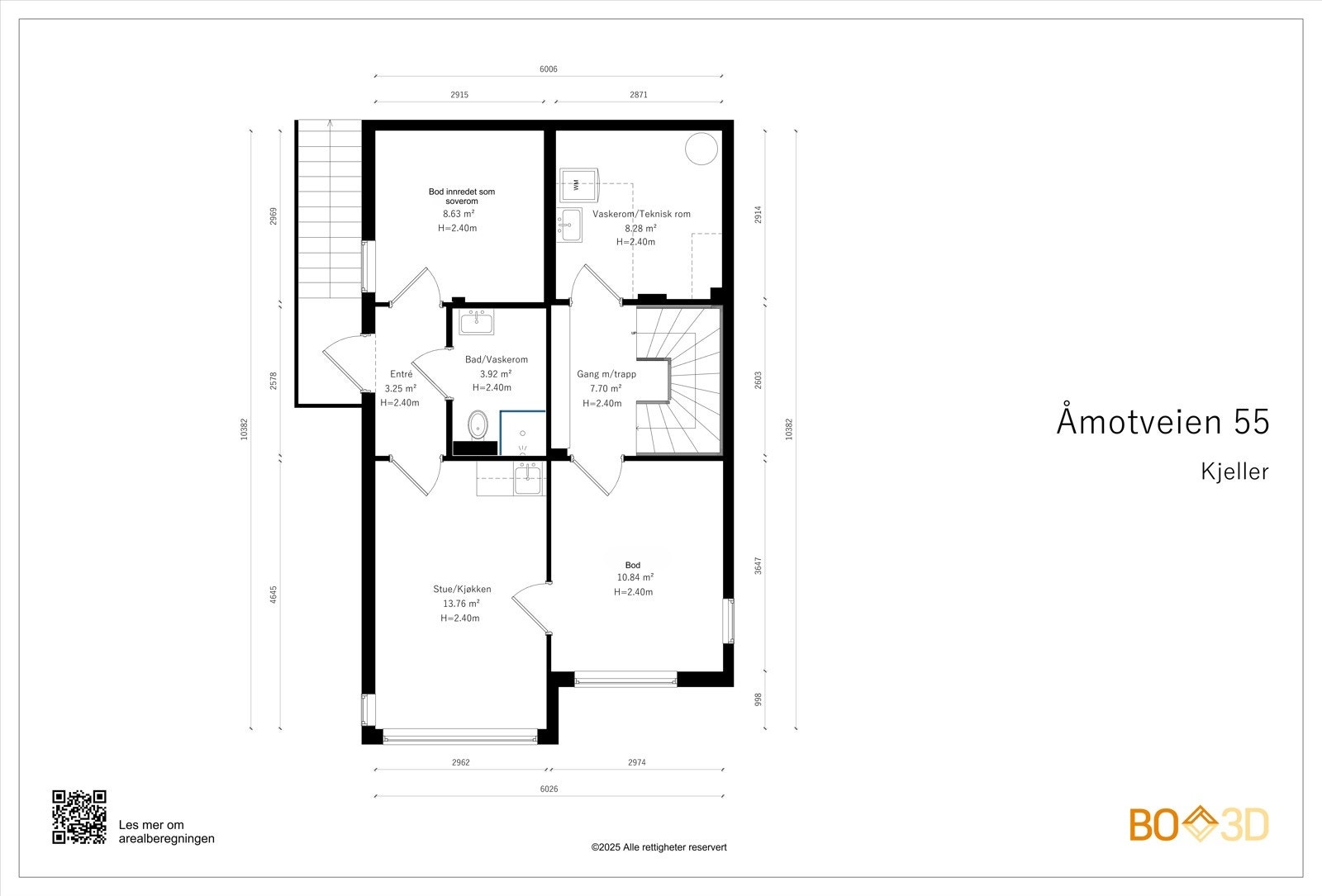 Kjellerplan med egen inngang. Etasjen måler 60 kvm og består av entré, stue, bad, 2 store boder, trappegang og eget vaskerom/teknisk rom. Galleribilde