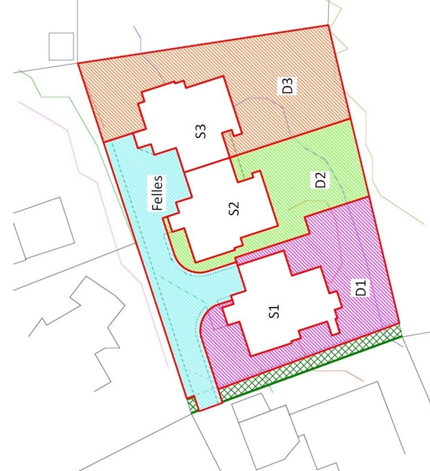 Hagefordeling, eksklusiv bruksrett jf vedtektene (S2) Galleribilde