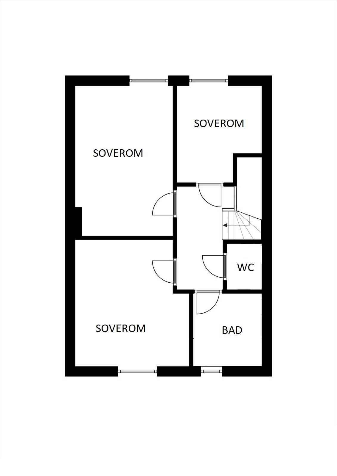 Plantegning 2. etasje Galleribilde