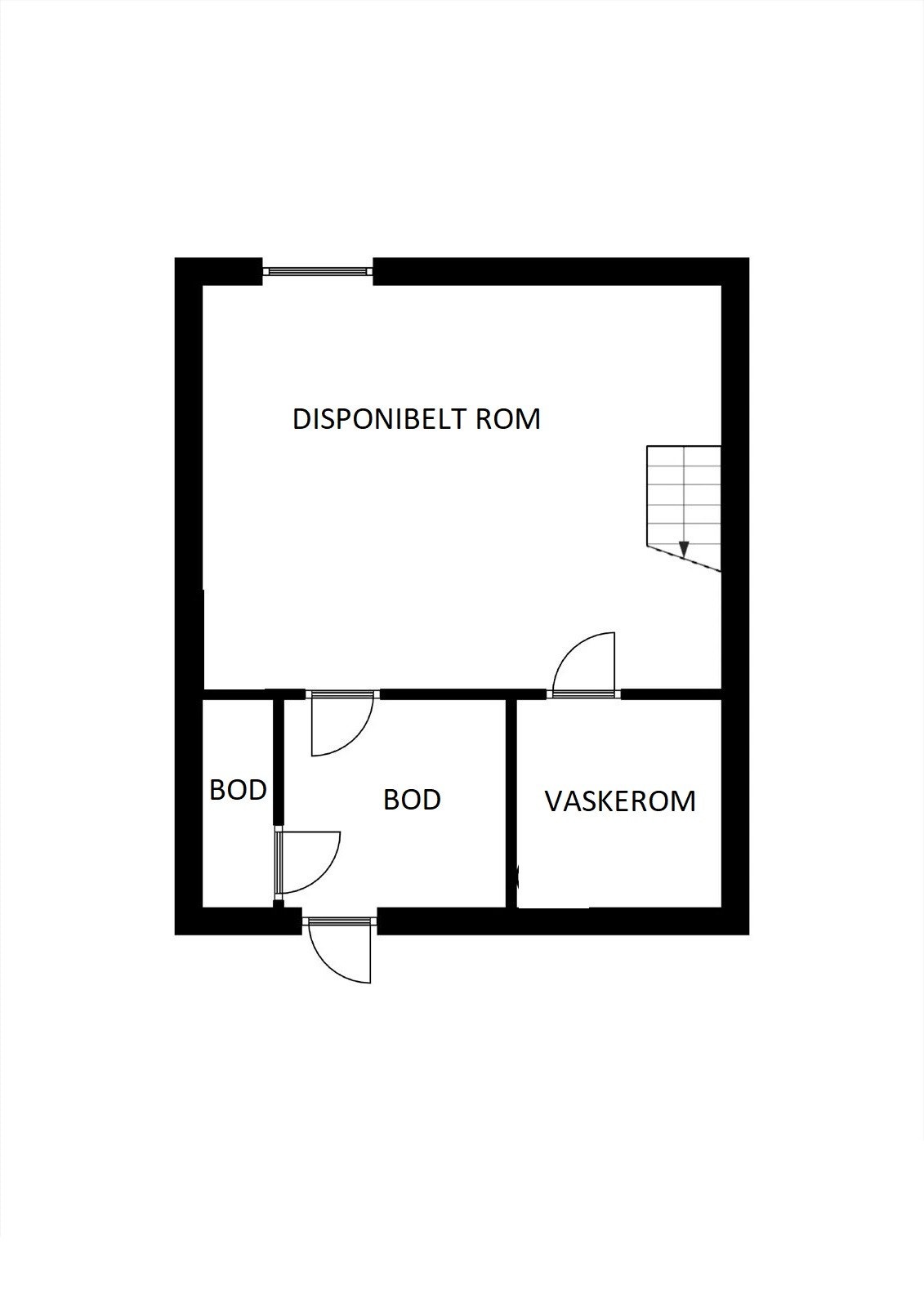 Plantegning kjeller Galleribilde