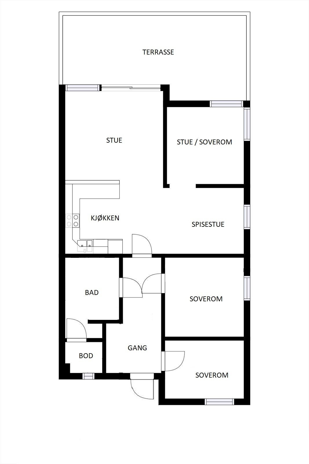 Plantegning Galleribilde