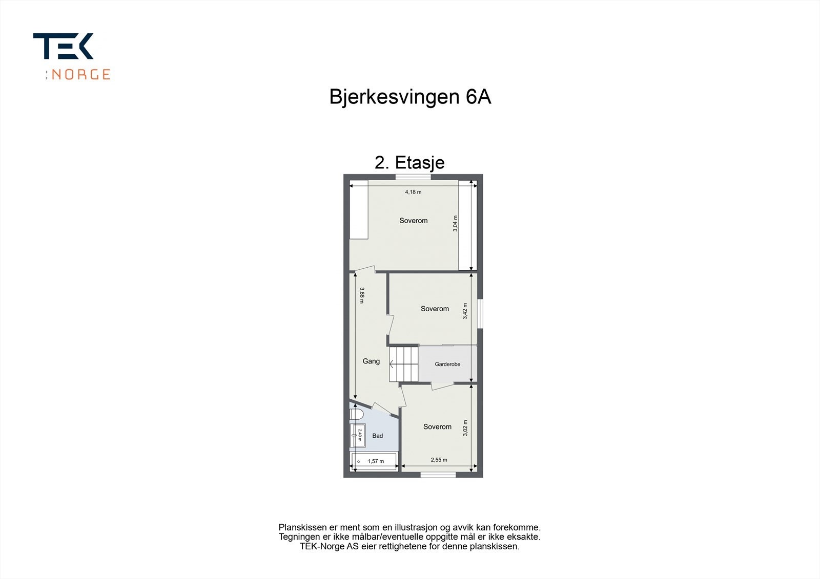 Plantegning 2. etasje. Galleribilde
