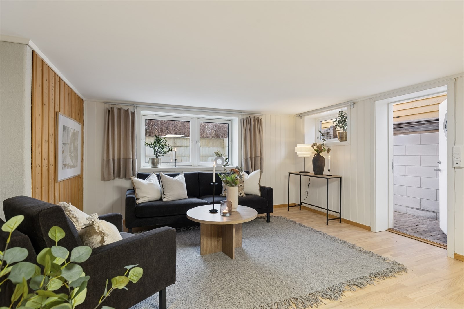 Kjellerstuen har direkte meget praktisk utgang. Galleribilde