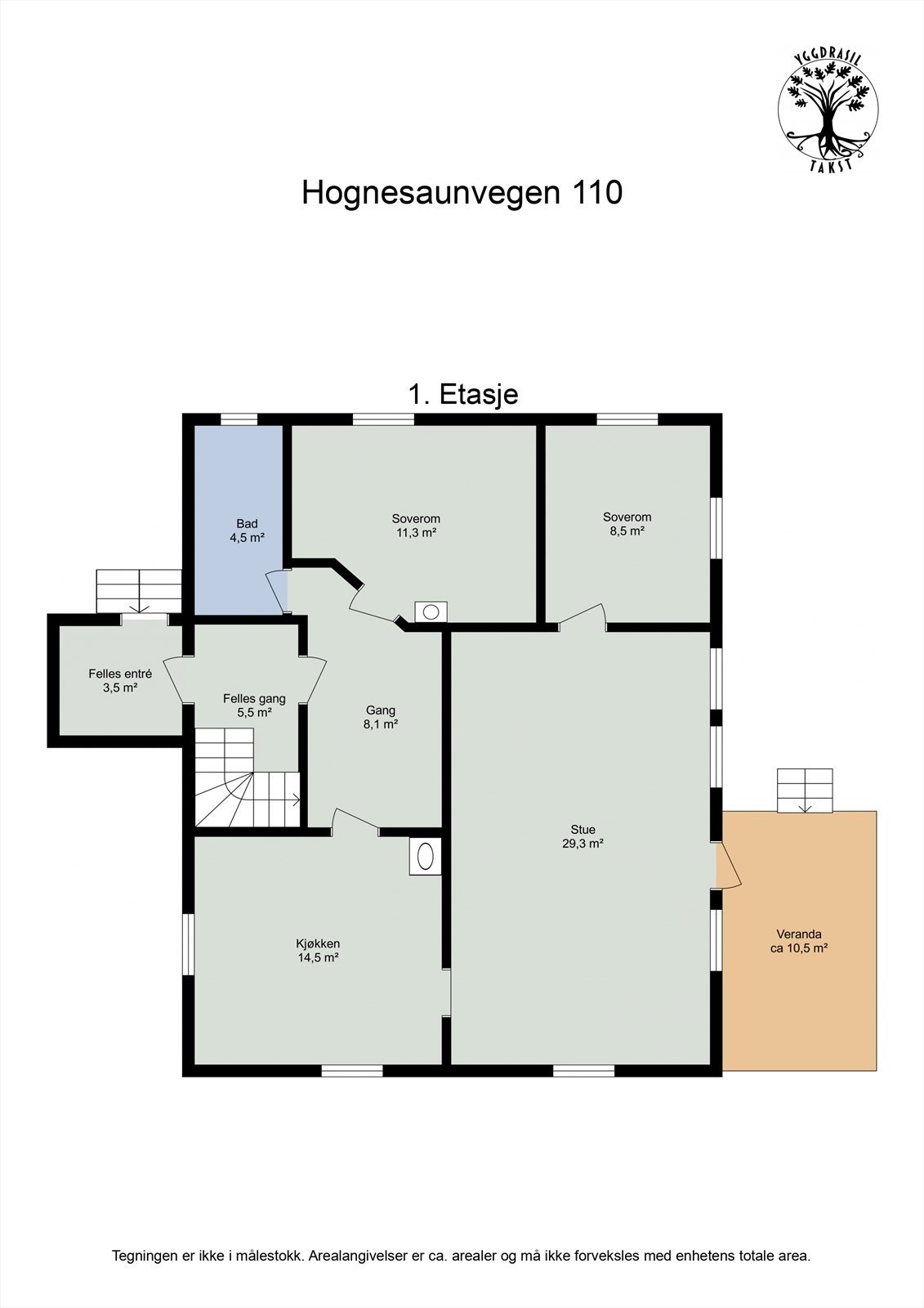 Plantegning 1. Etasje Galleribilde