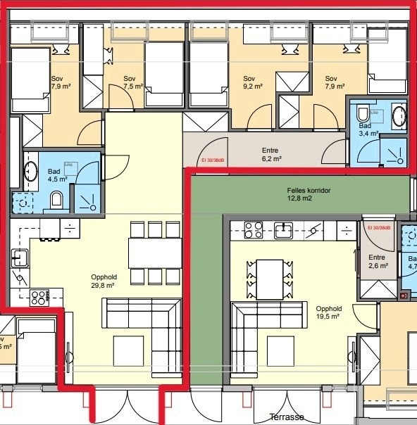 Plantegning Galleribilde