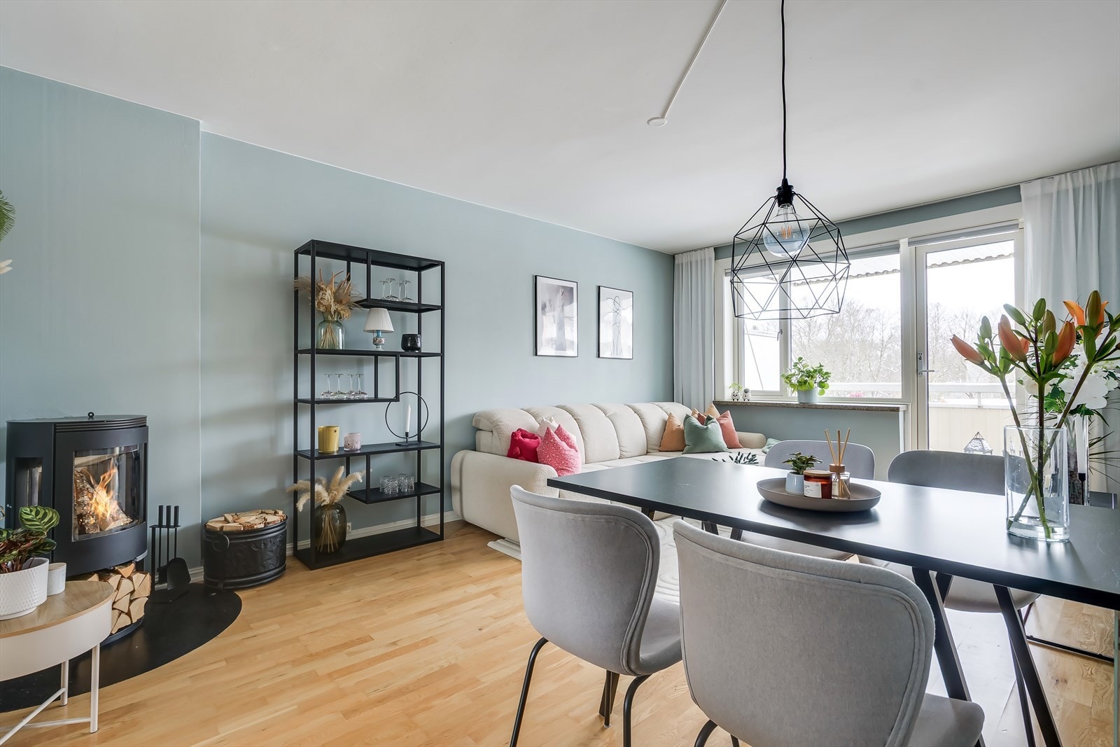 Leiligheten har en fin gjennomgående planløsning. Galleribilde