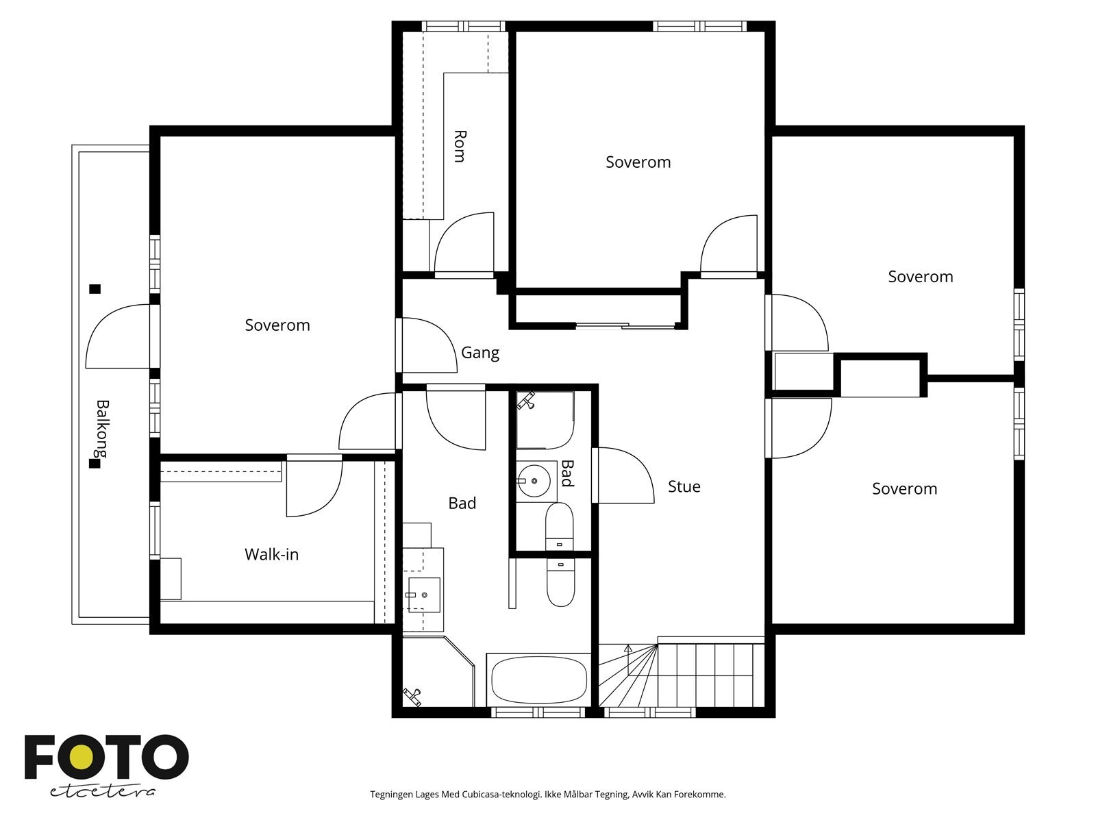 Planskisse 2.etasje - Ikke målbar. Galleribilde