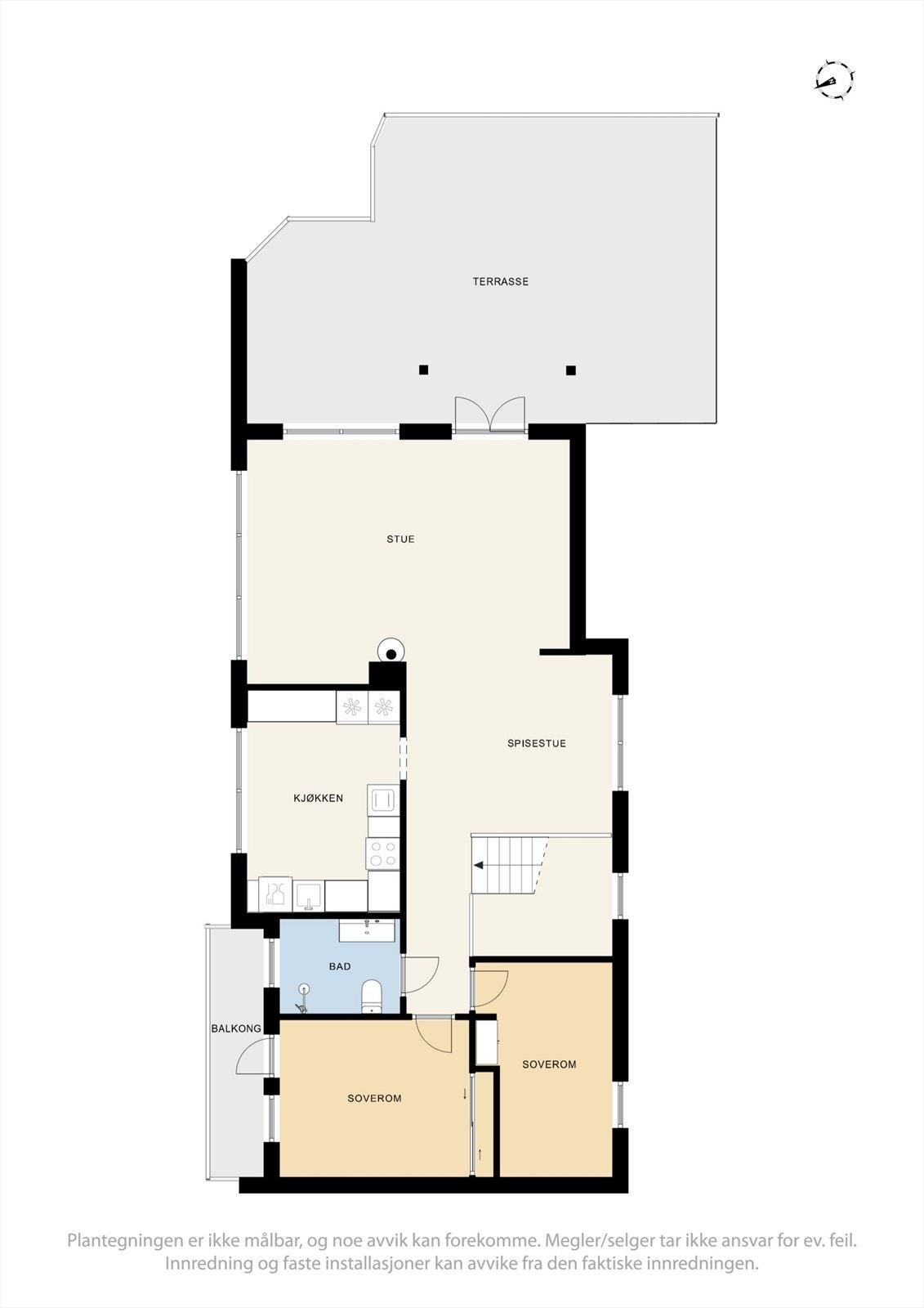 Plantegning hovedetasjen. Galleribilde