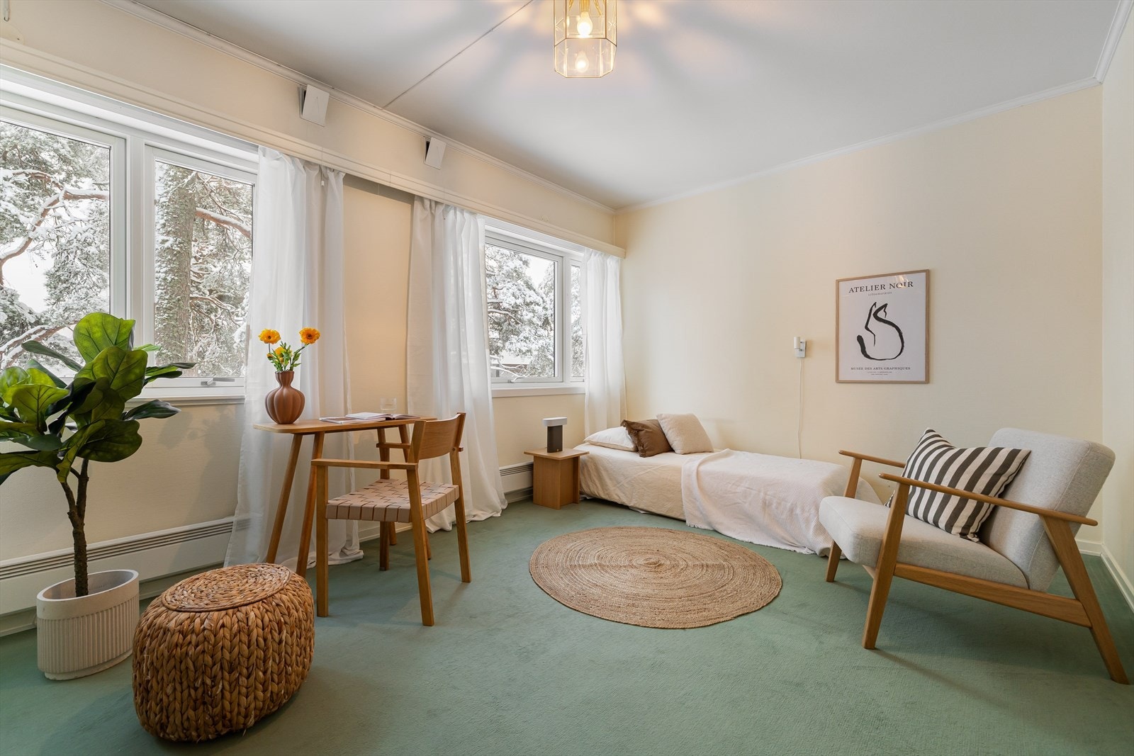 Leiligheten har i dag to romslige soverom. Galleribilde