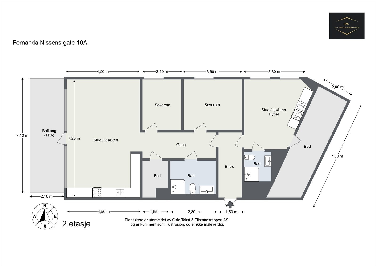 Plantegning til orientering. Galleribilde