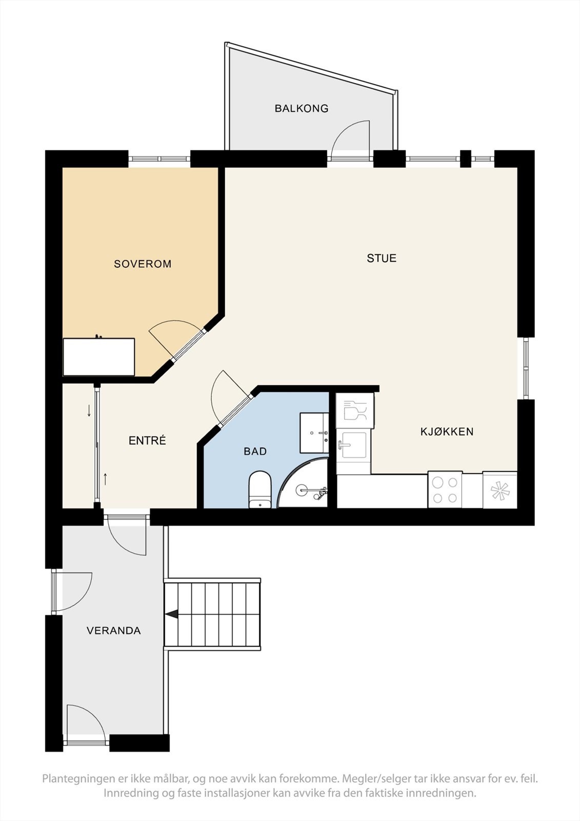 Plantegning 2. Etg - Skallestadveien 19F. Galleribilde