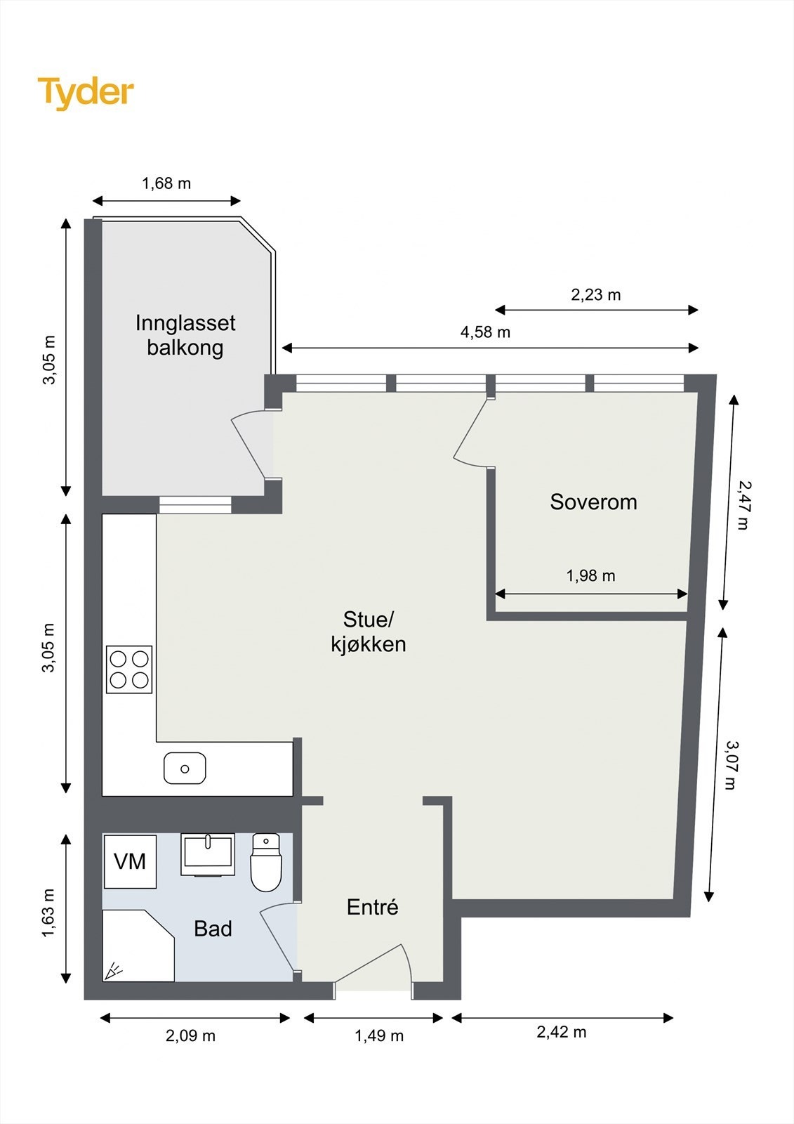 Plantegning Løvenstadtorget 17. Galleribilde
