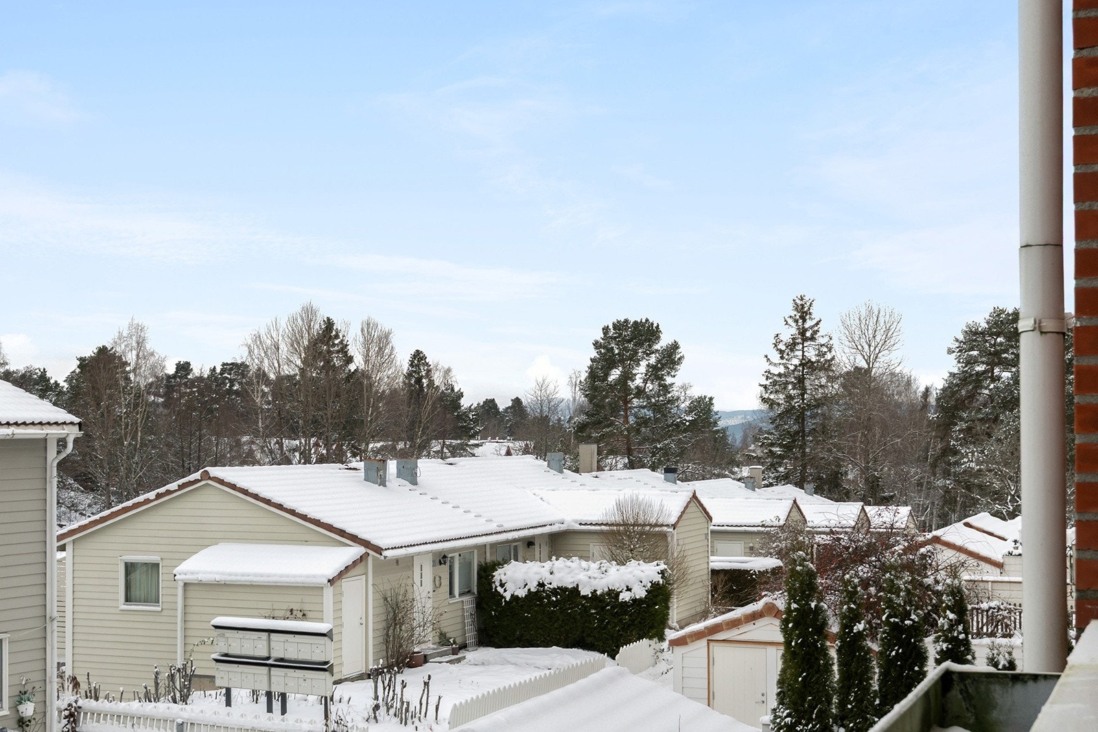 Fra balkongen får du hyggelig utsyn. Galleribilde