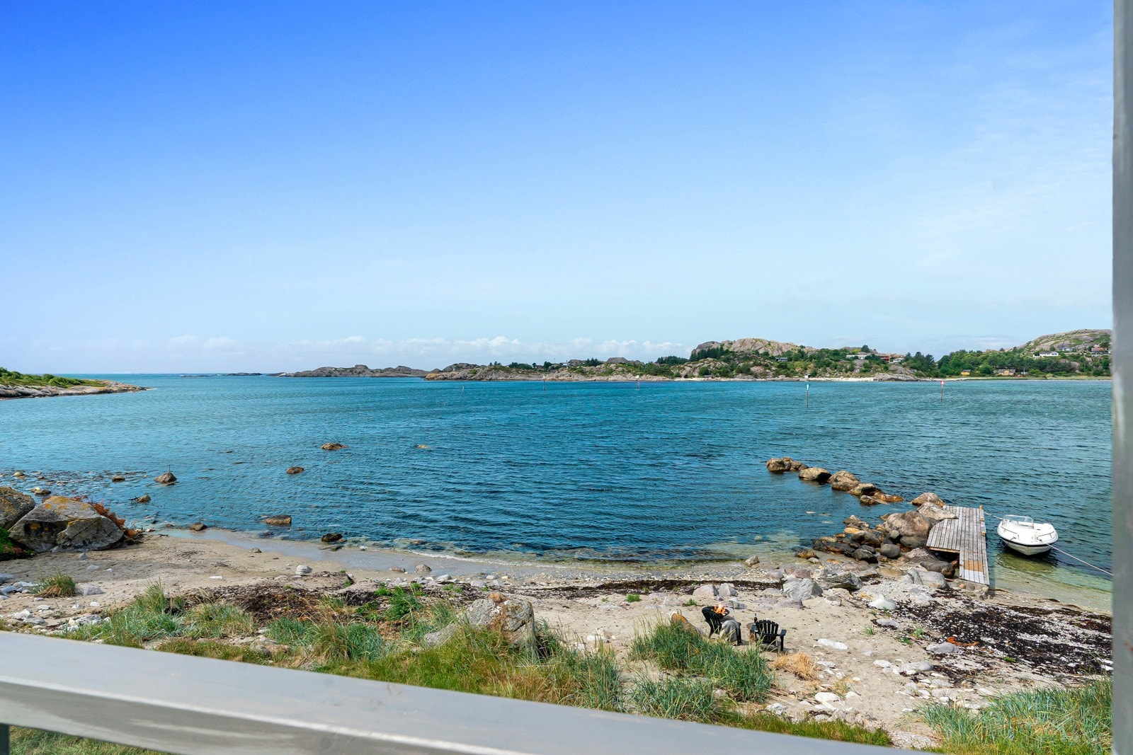 Utsikt fra terrasse. Galleribilde