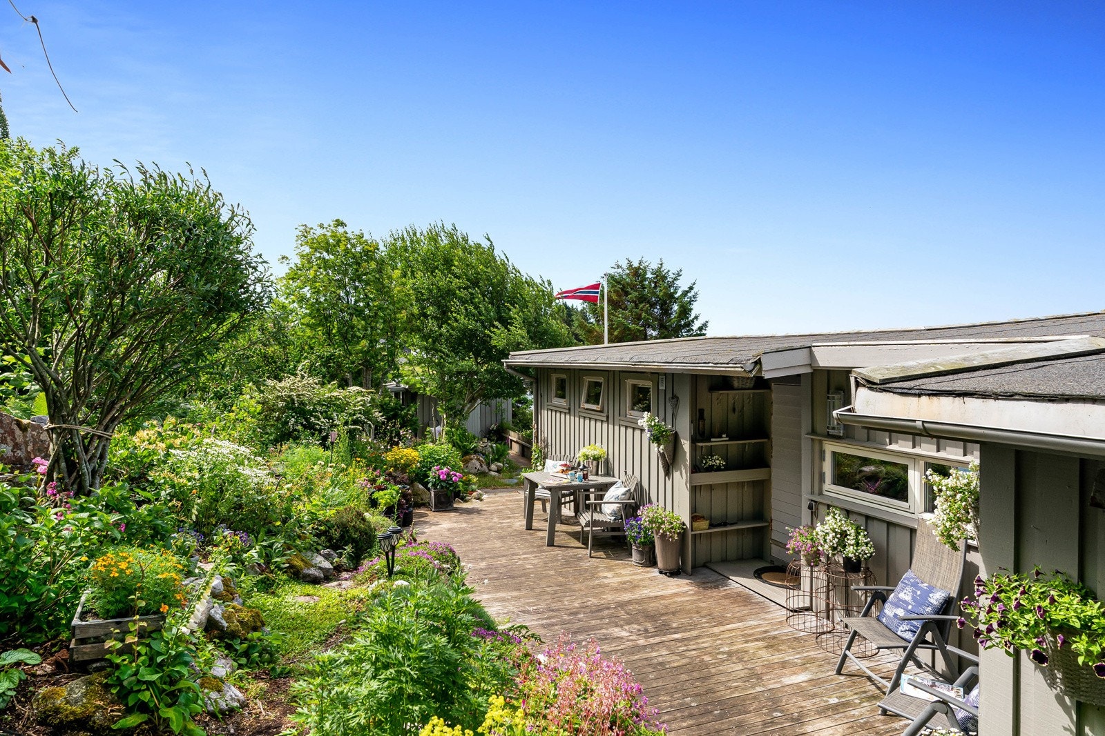 Eiendommen er godt skjermet. Galleribilde