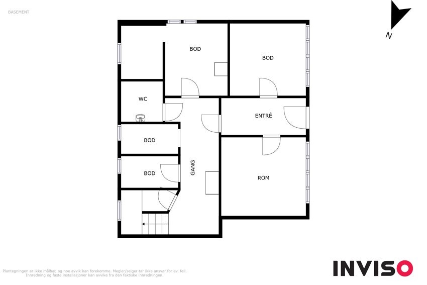Planskisse underetasje Galleribilde