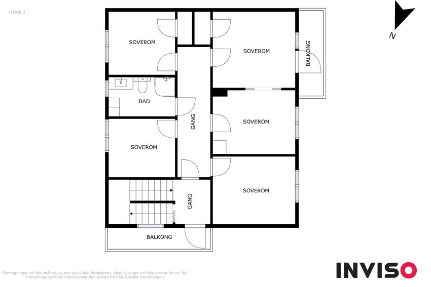 Planskisse 2.etasje Galleribilde