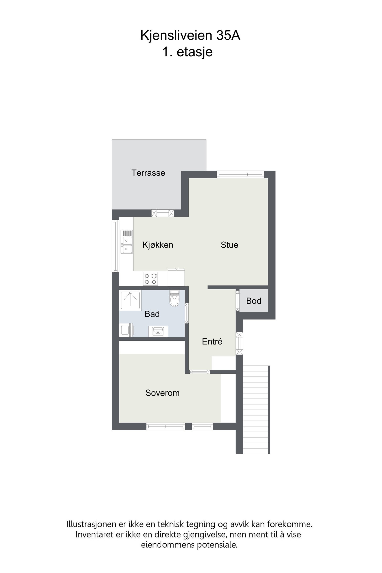 Dagens plantegning. Galleribilde