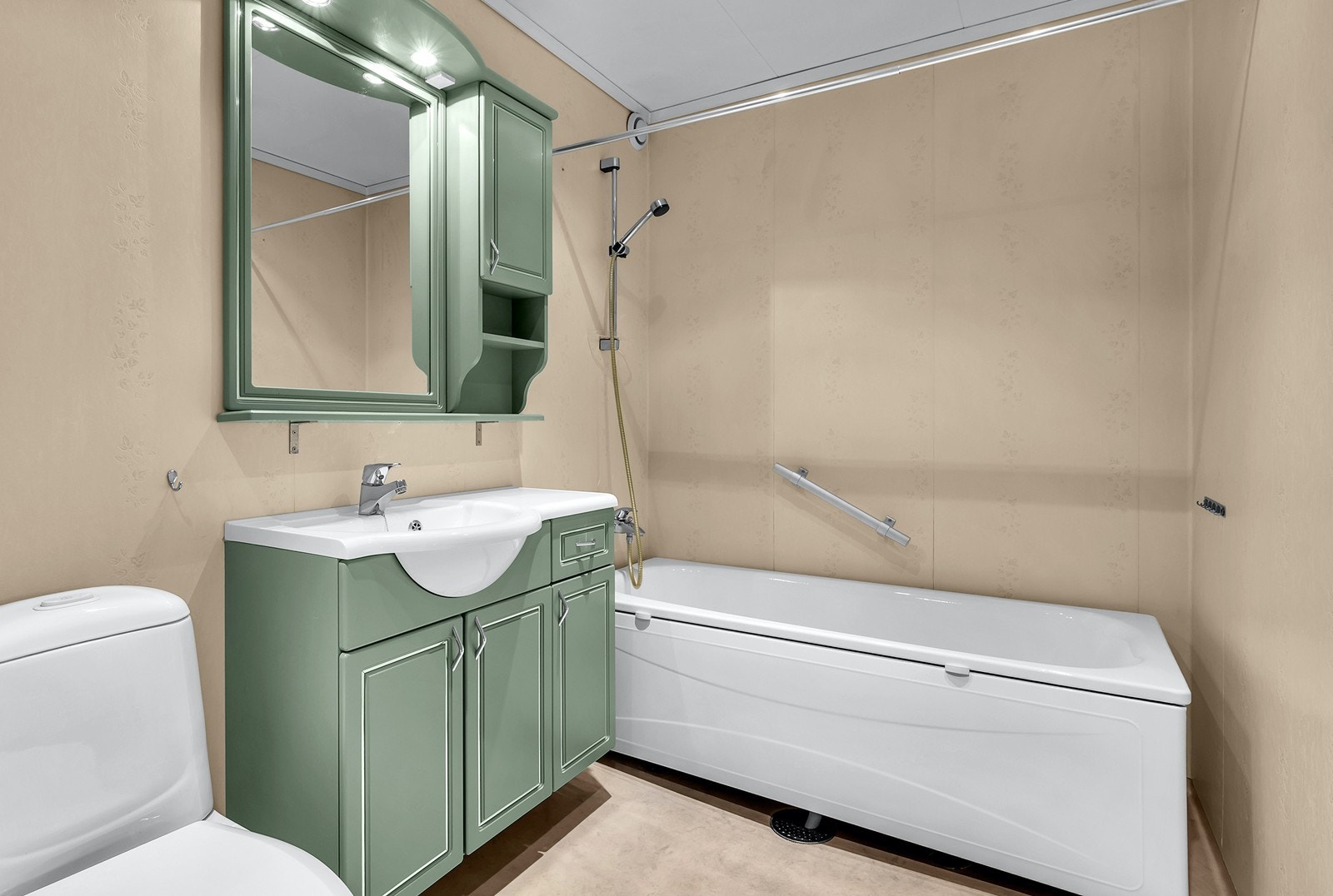 Baderom med spotter i tak Galleribilde