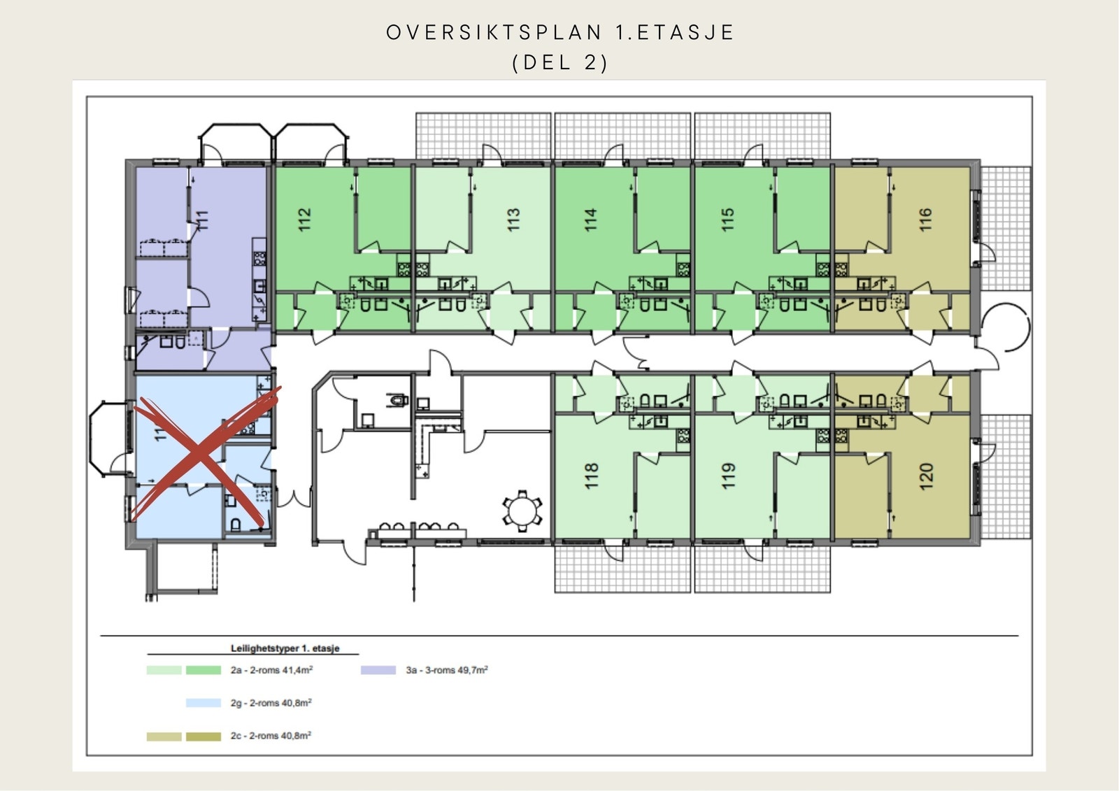 Etasjeoversikt 1. etg./ Bygg 2 Galleribilde