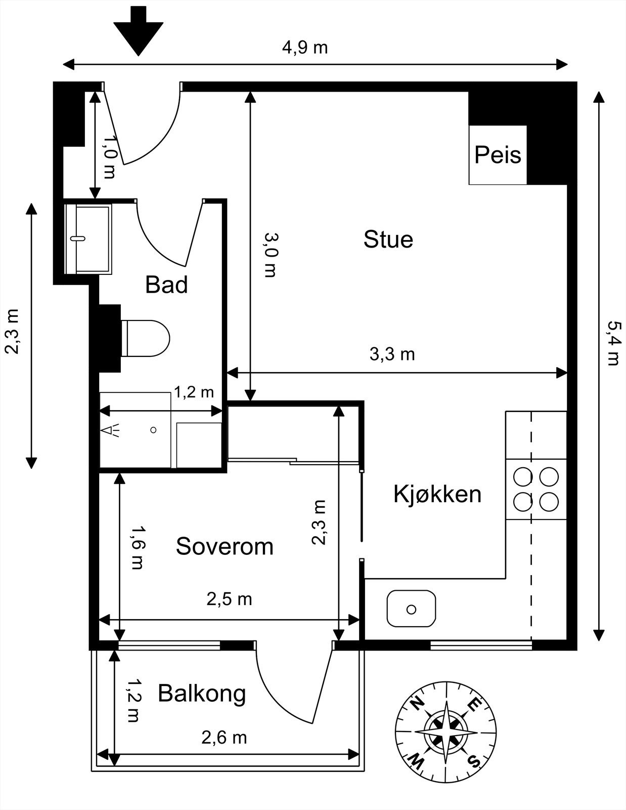 Plantegning. Galleribilde