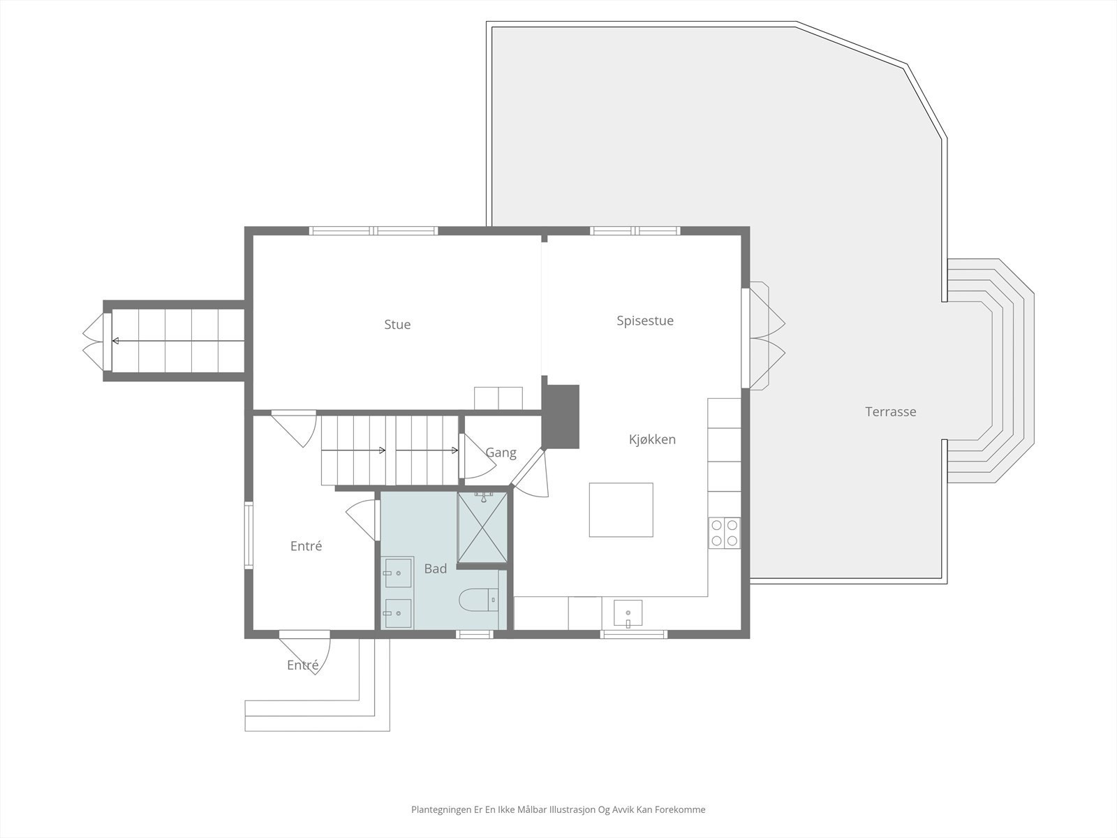 Planskisse 1. etasje Galleribilde
