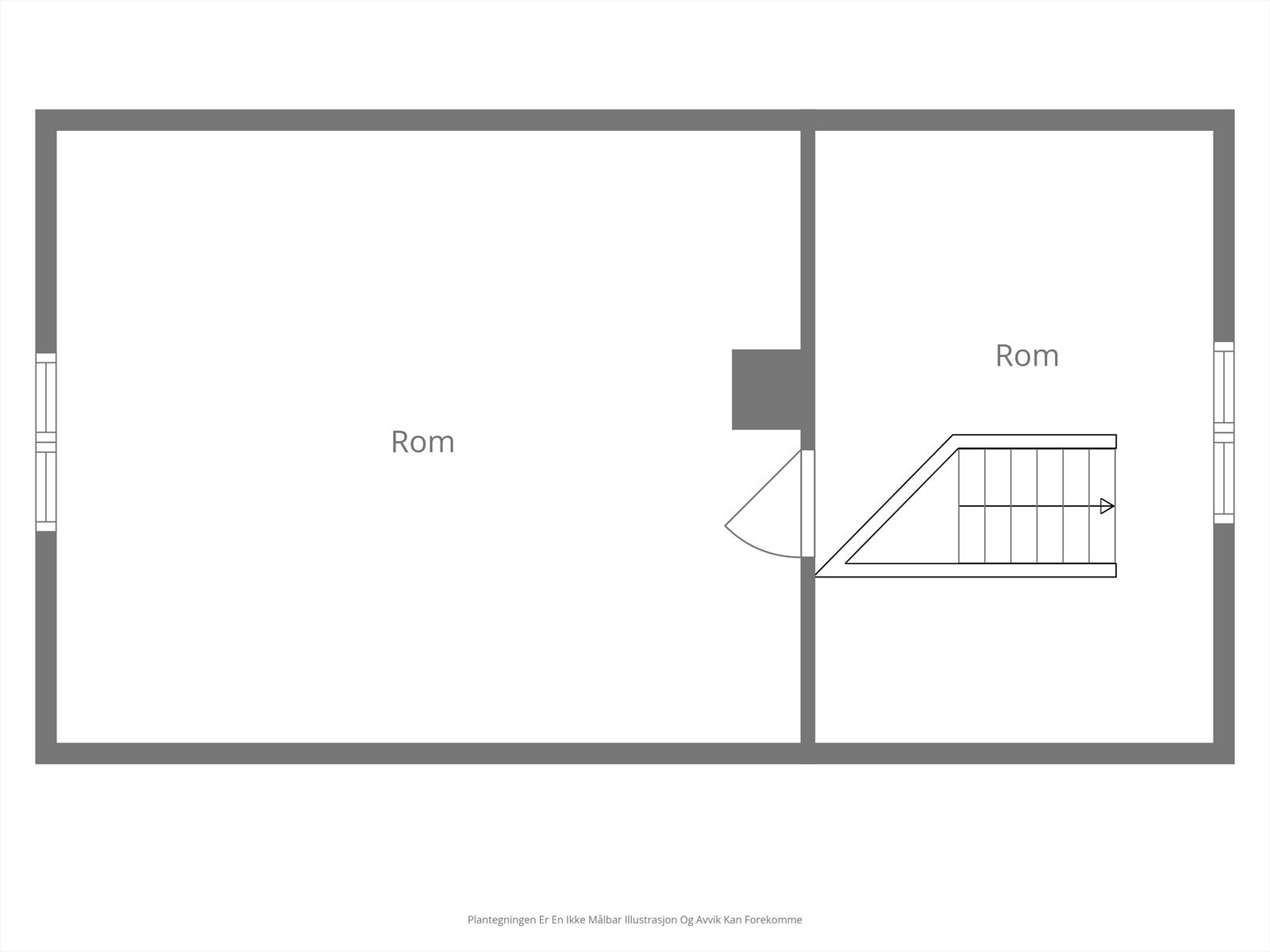 Planskisse loftetasje Galleribilde