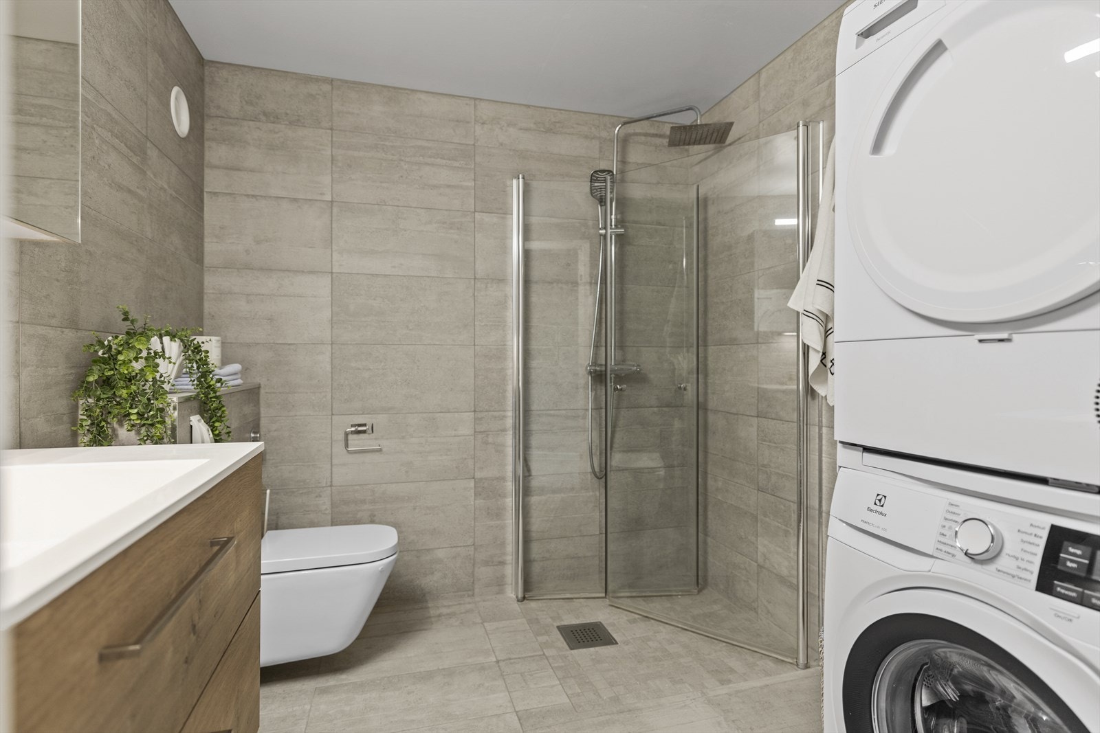 Opplegg til vaskemaskin og tørketrommel for en lettvint hverdag. Vannbåren gulvvarme Galleribilde