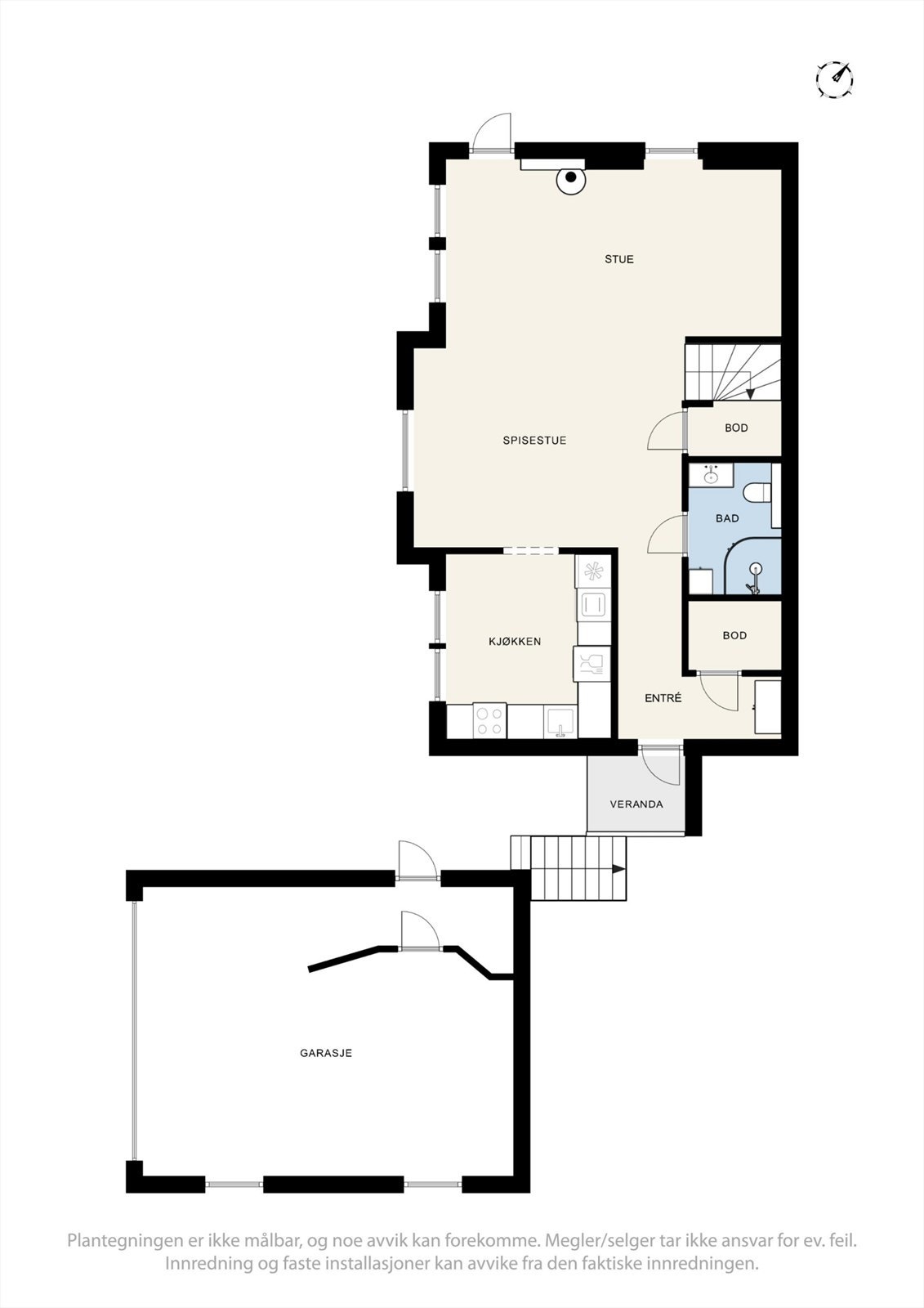 Plantegning 1. etasje. Galleribilde