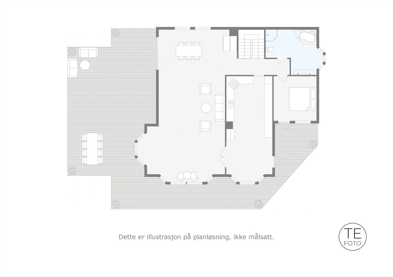 Plantegning 2.etg Galleribilde