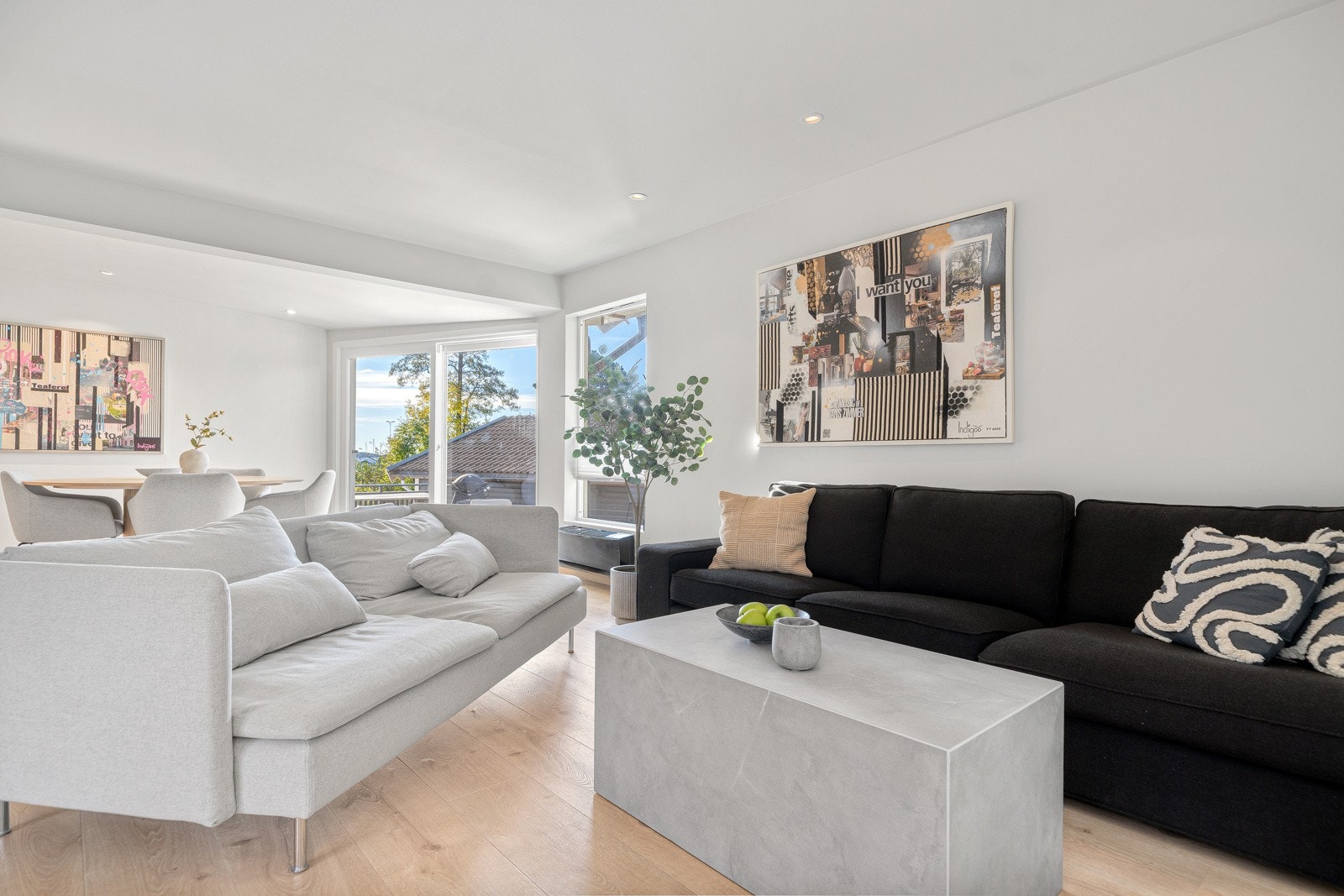 Lys og fin stue Galleribilde