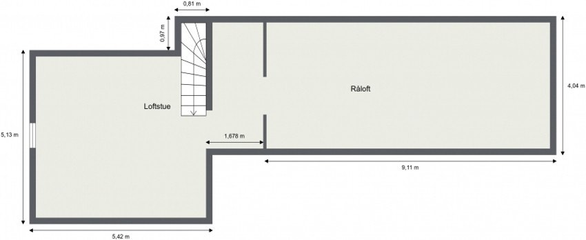 Plantegning loft Galleribilde