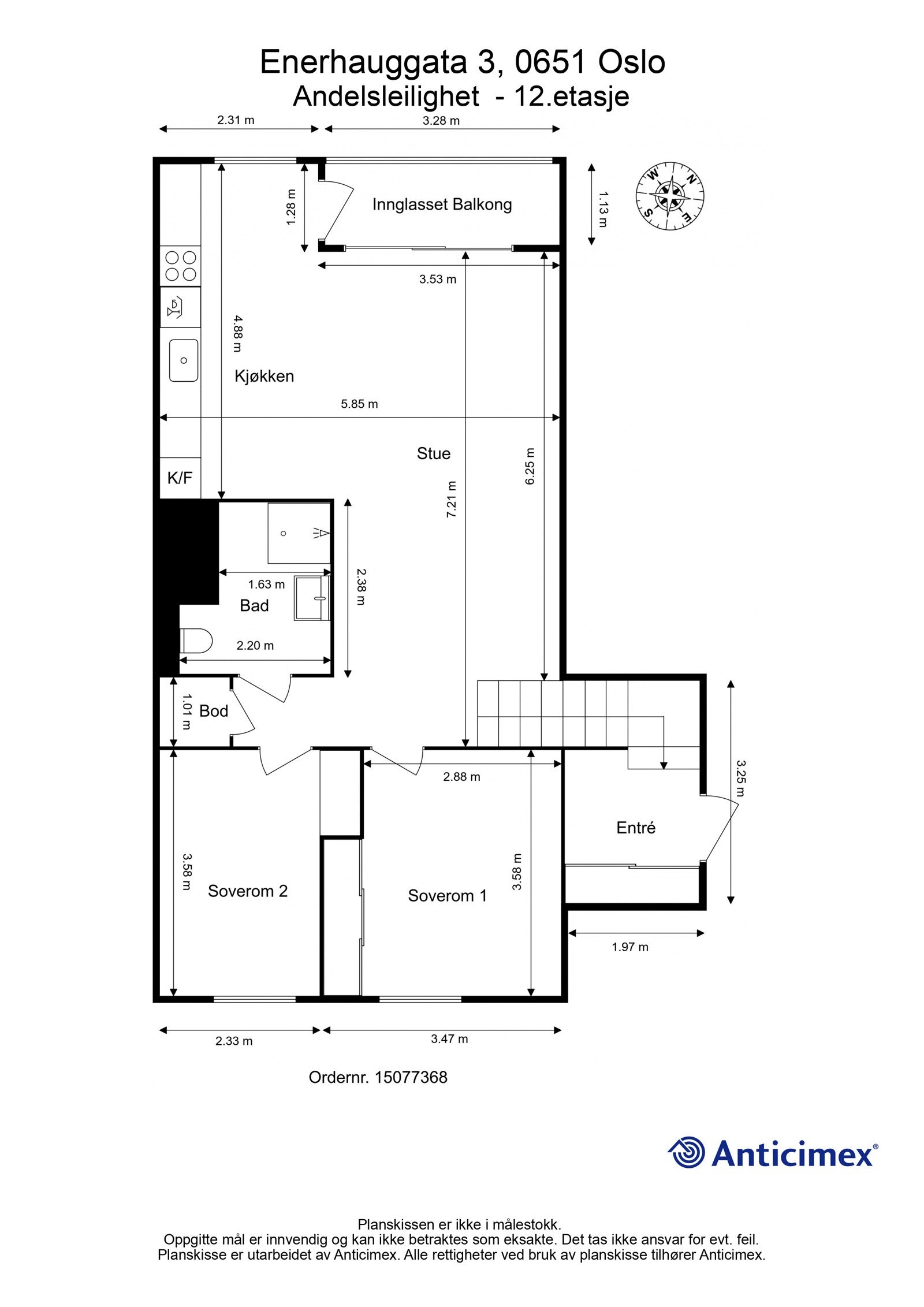 Plantegning-20803593-Andelsleilighet - 12.etasje Galleribilde
