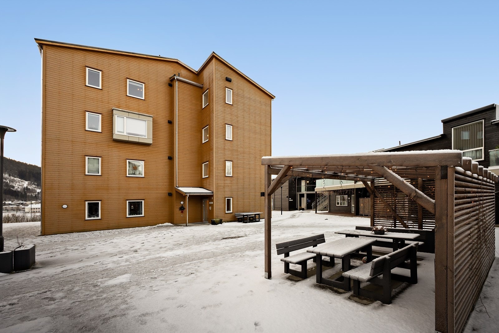 Sameiget har fine og velstelde fellesområder. Her skal det være enkelt å bu. Galleribilde