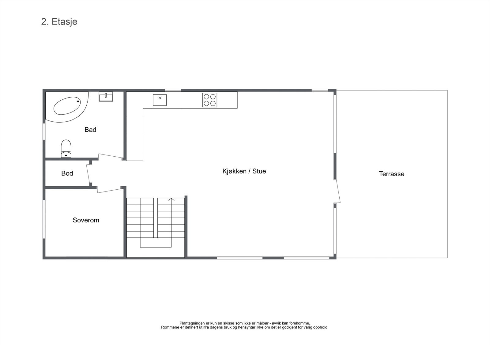 Plantegning - 2. etasje Galleribilde