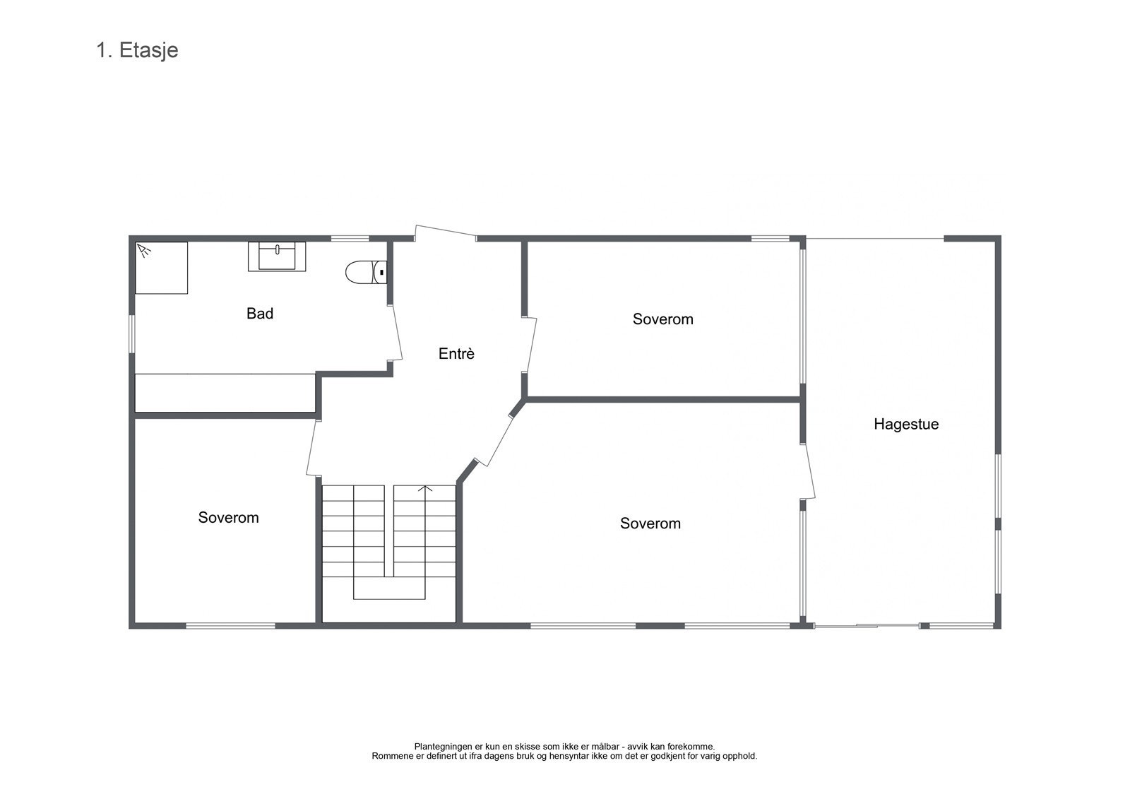 Plantegning - 1. etasje Galleribilde