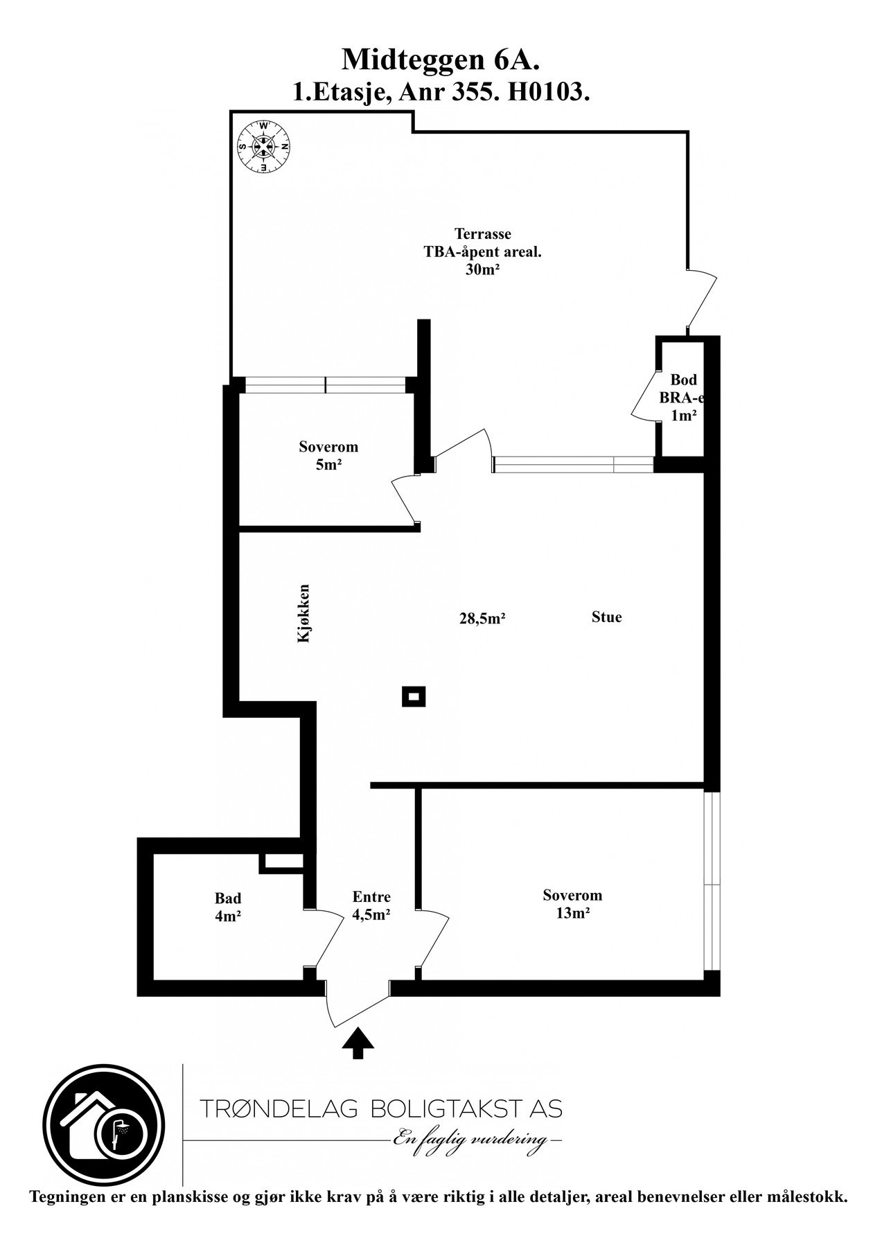 Planskisse. Galleribilde