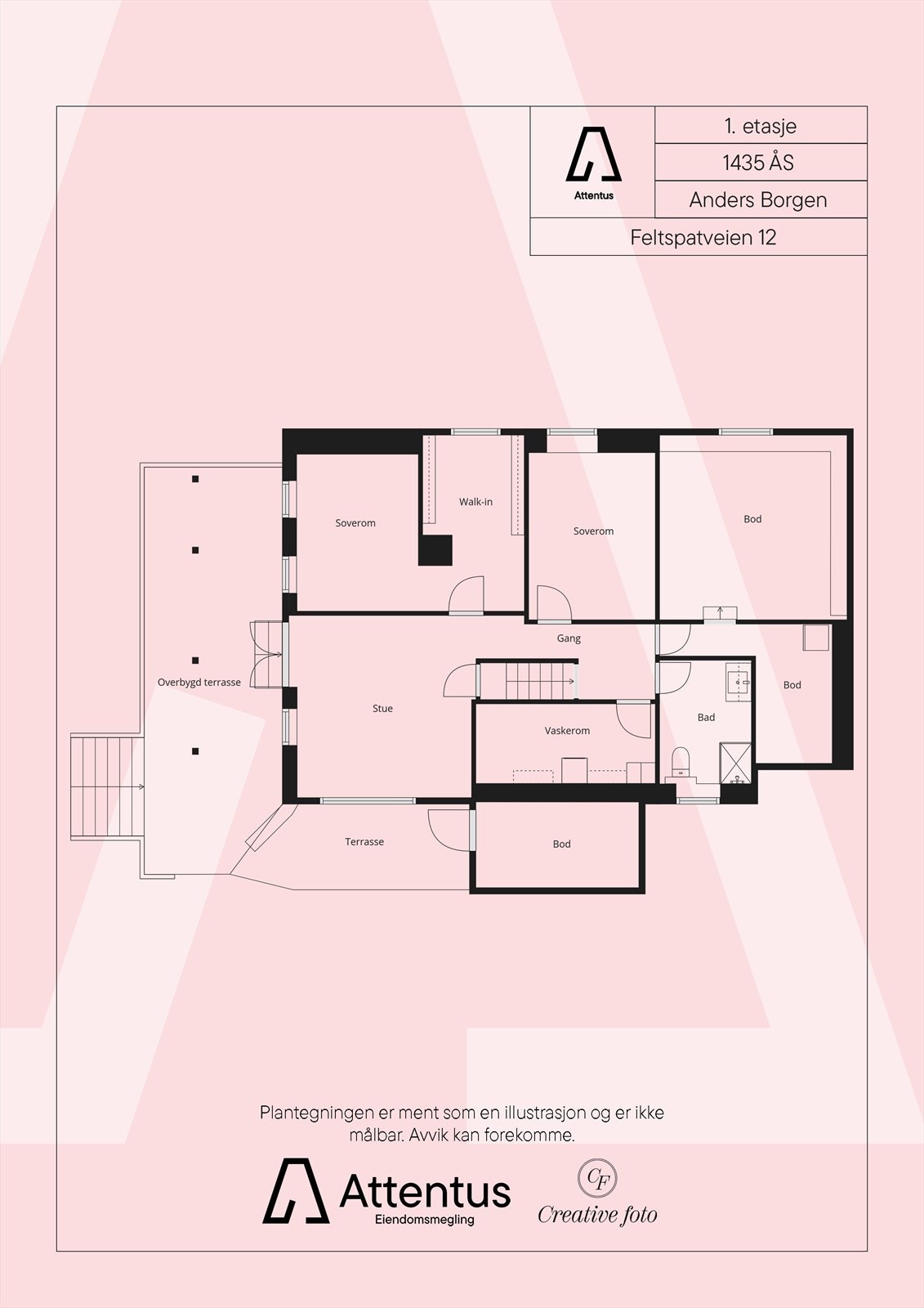 Plantegning underetasje Galleribilde
