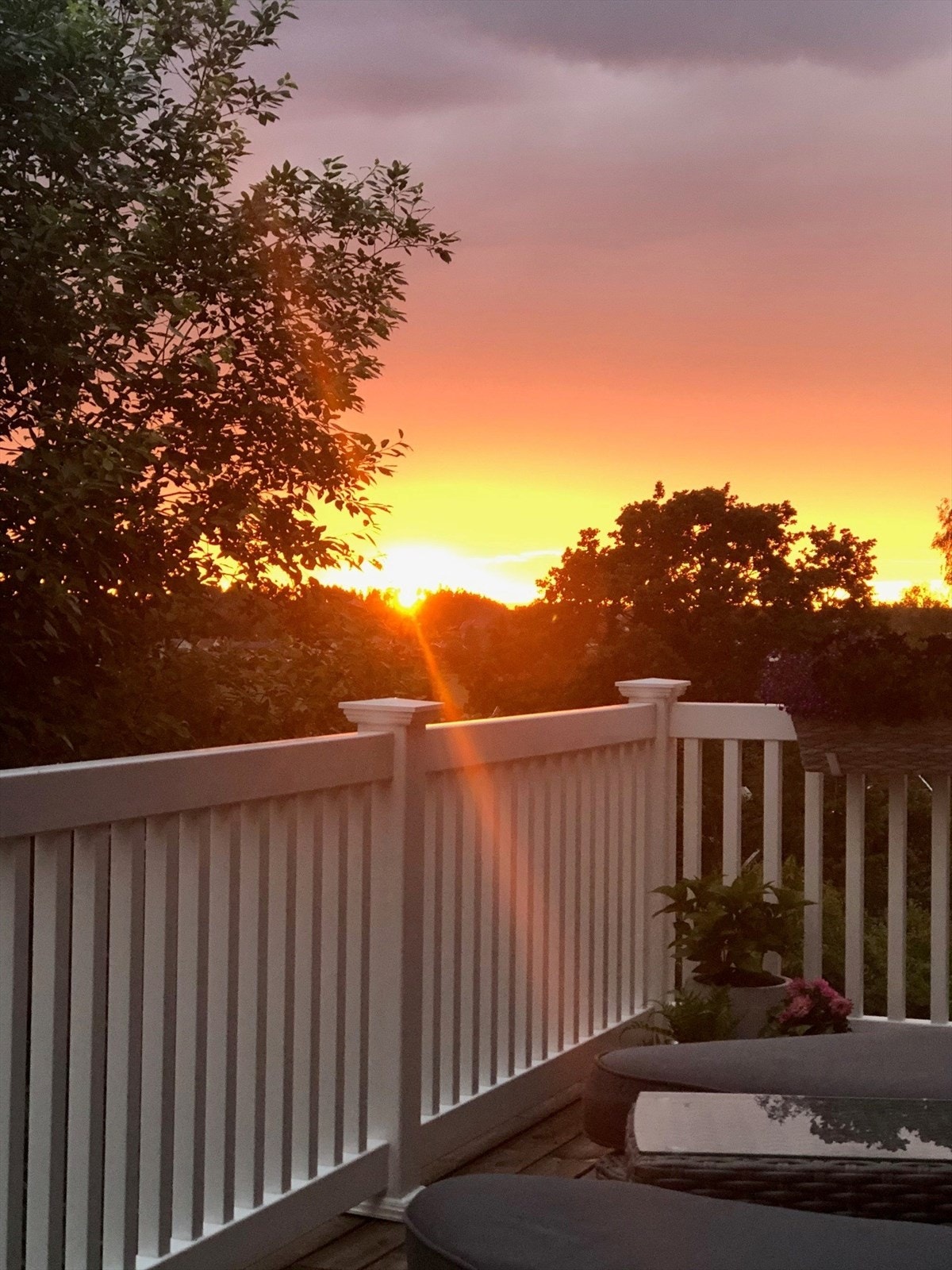 Selgers eget bilde av flott solnedgang Galleribilde